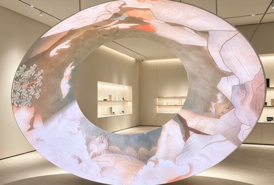 circular advertising led display