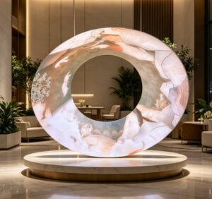 circular advertising led display