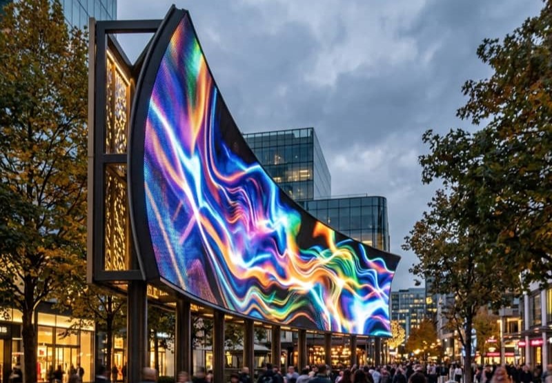 LED curved display