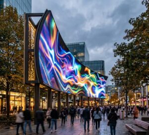LED curved display