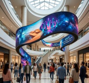 LED curved display