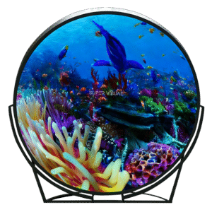 led concave display