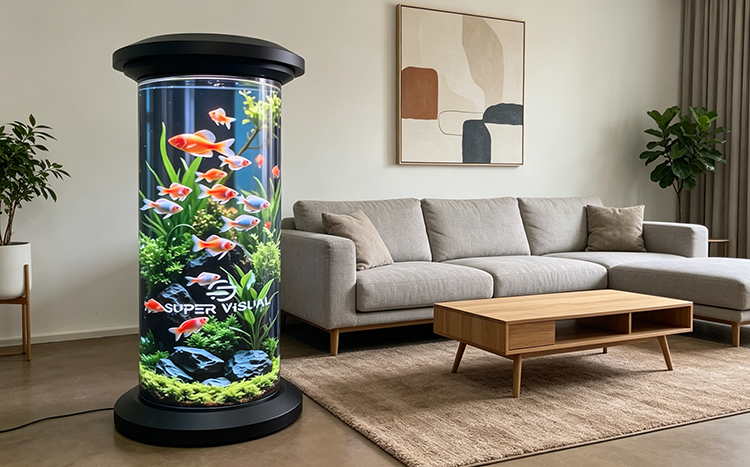 Cylindrical LED Display