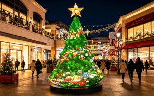 led christmas tree display