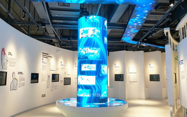 Cylindrical LED Display